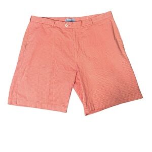 Peter Millar Shackleford Performance Hybrid Golf Shorts 38 Pink Gingham